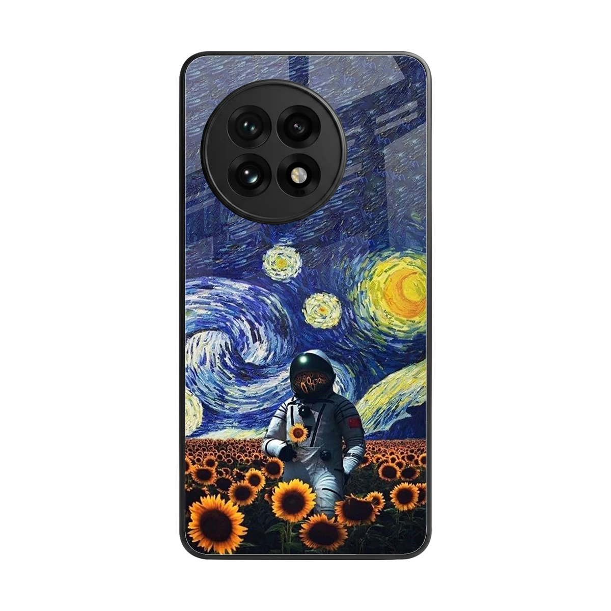Cosmic Night back phone cover | glass case for oneplus 13r