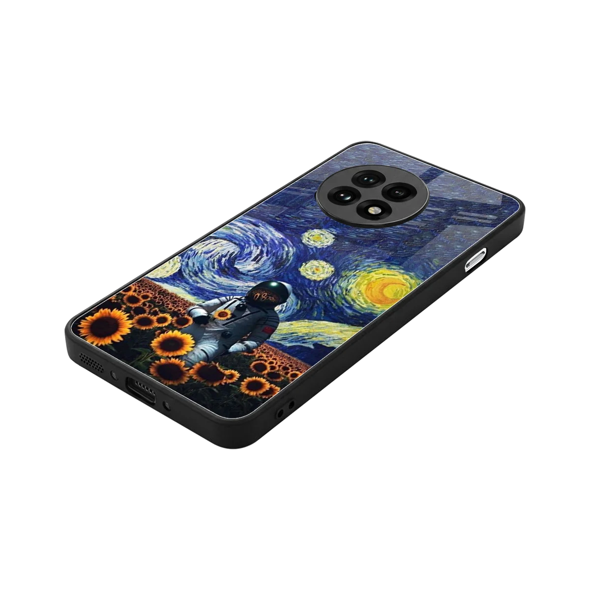 Cosmic Night stylish phone case for oneplus 13r | glossy glass and slim fit