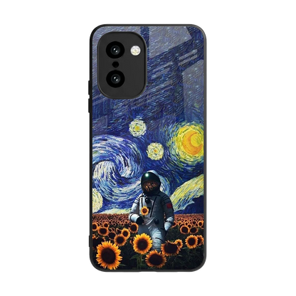 Cosmic Night back phone cover | glass case for oneplus 15r