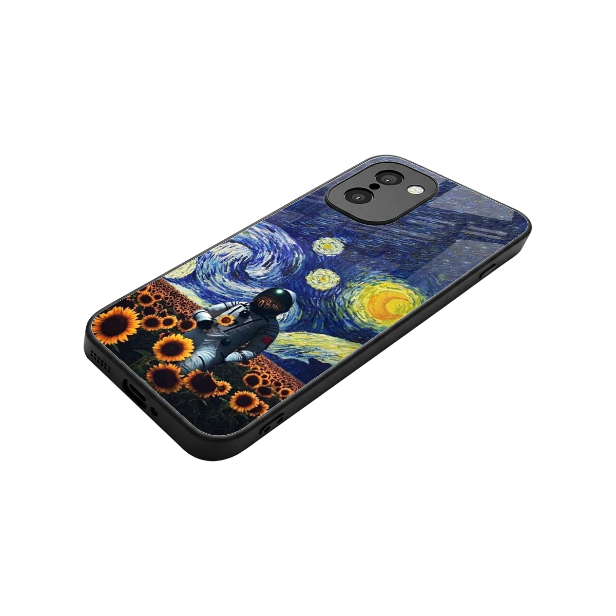Cosmic Night stylish phone case for oneplus 15r | glossy glass and slim fit