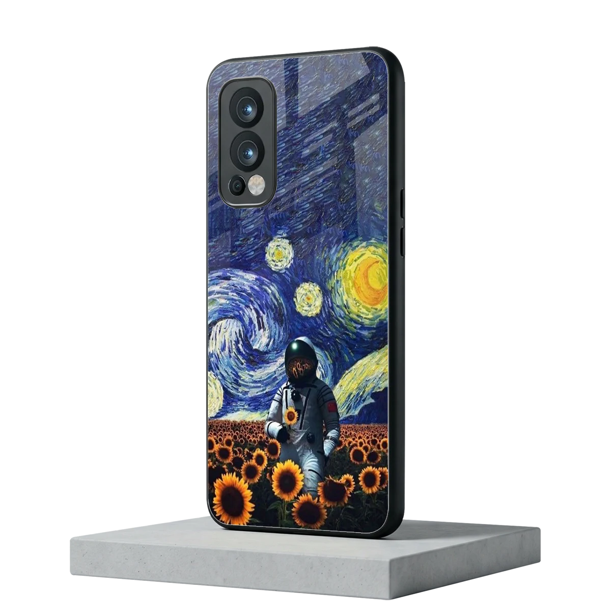 Cosmic Night oneplus nord 2 mobile cover | shockproof glass phone case