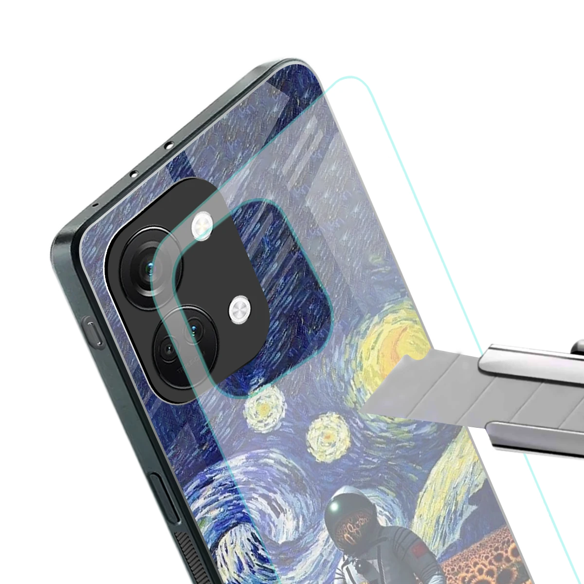 Cosmic Night stylish phone case for oneplus nord 3 | glossy glass and slim fit