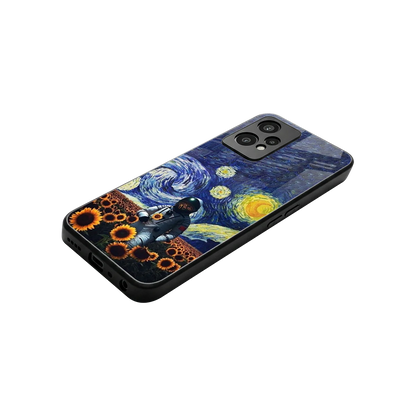 Cosmic Night stylish phone case for oneplus nord ce 2 lite | glossy glass and slim fit
