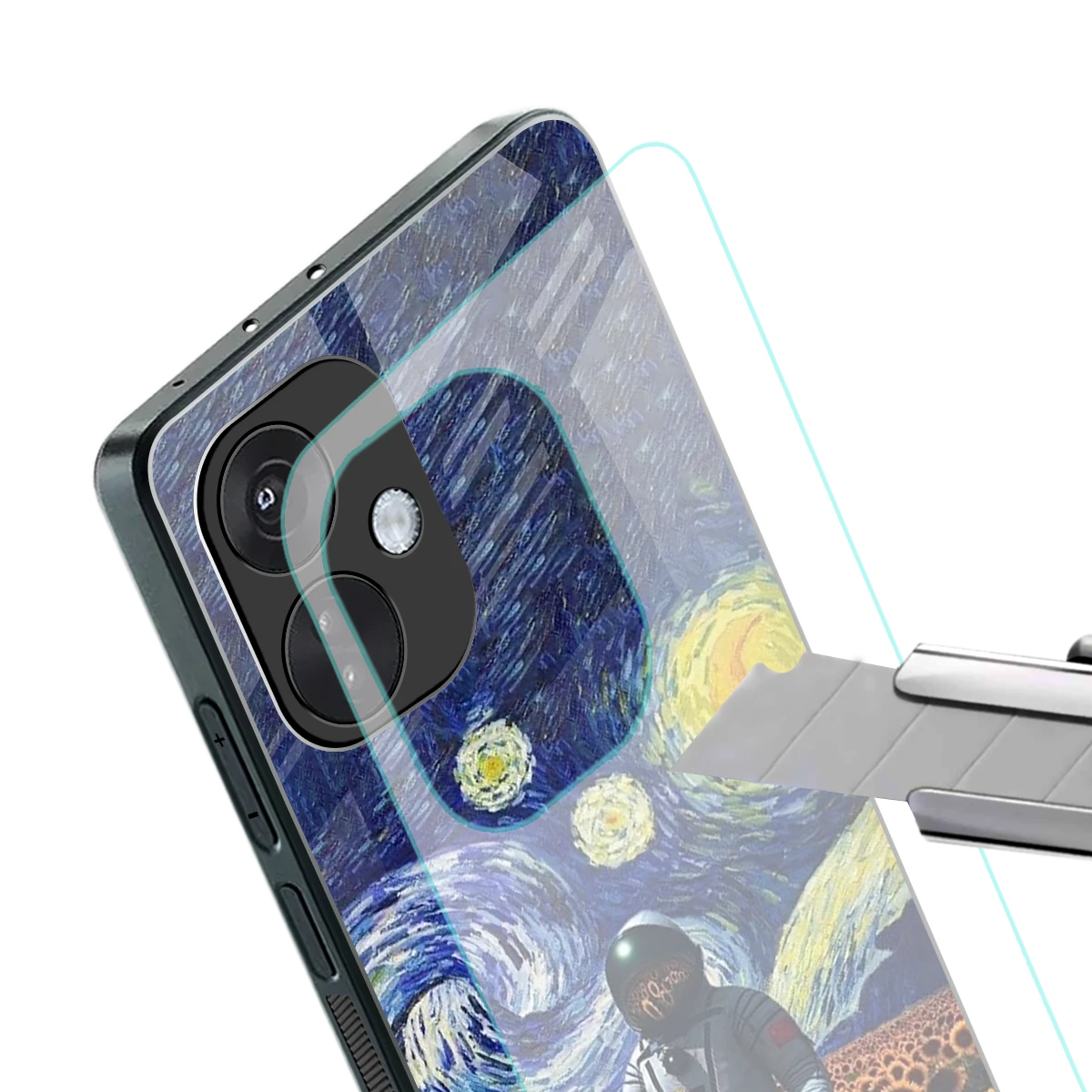 Cosmic Night stylish phone case for oneplus nord ce 3 | glossy glass and slim fit