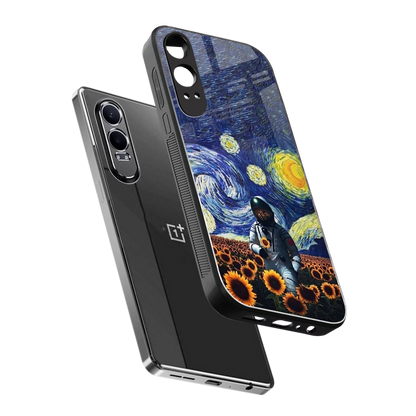 Cosmic Night sleek oneplus nord ce 4 lite cover with tempered glass back and TPU edges