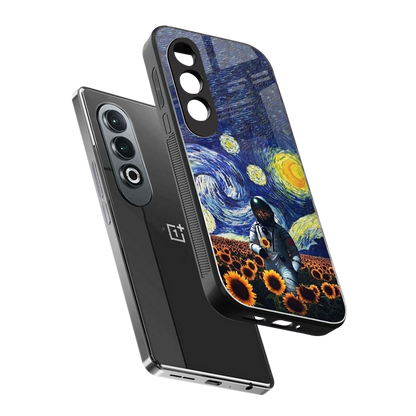 Cosmic Night sleek oneplus nord ce 4 cover with tempered glass back and TPU edges