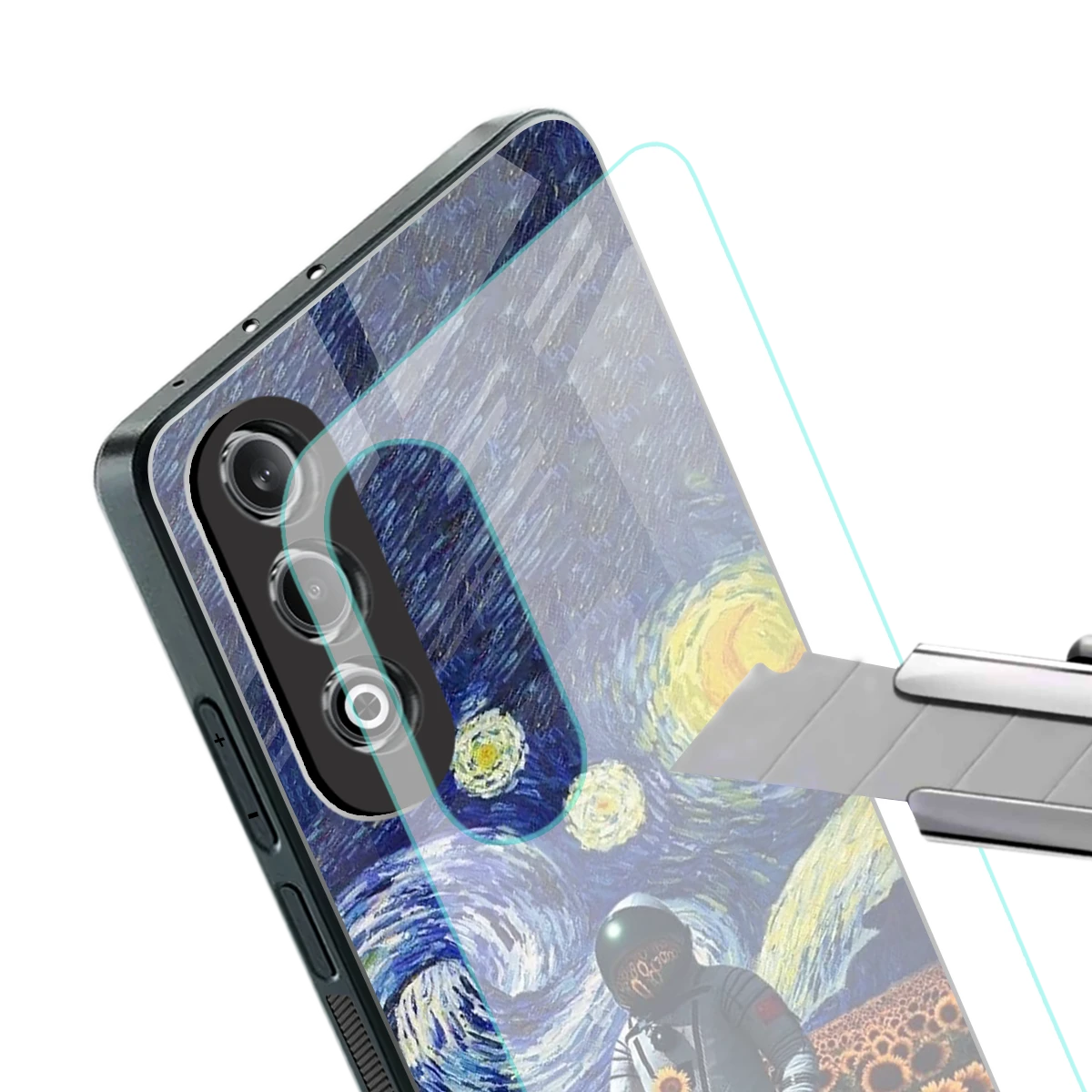 Cosmic Night stylish phone case for oneplus nord ce 4 | glossy glass and slim fit