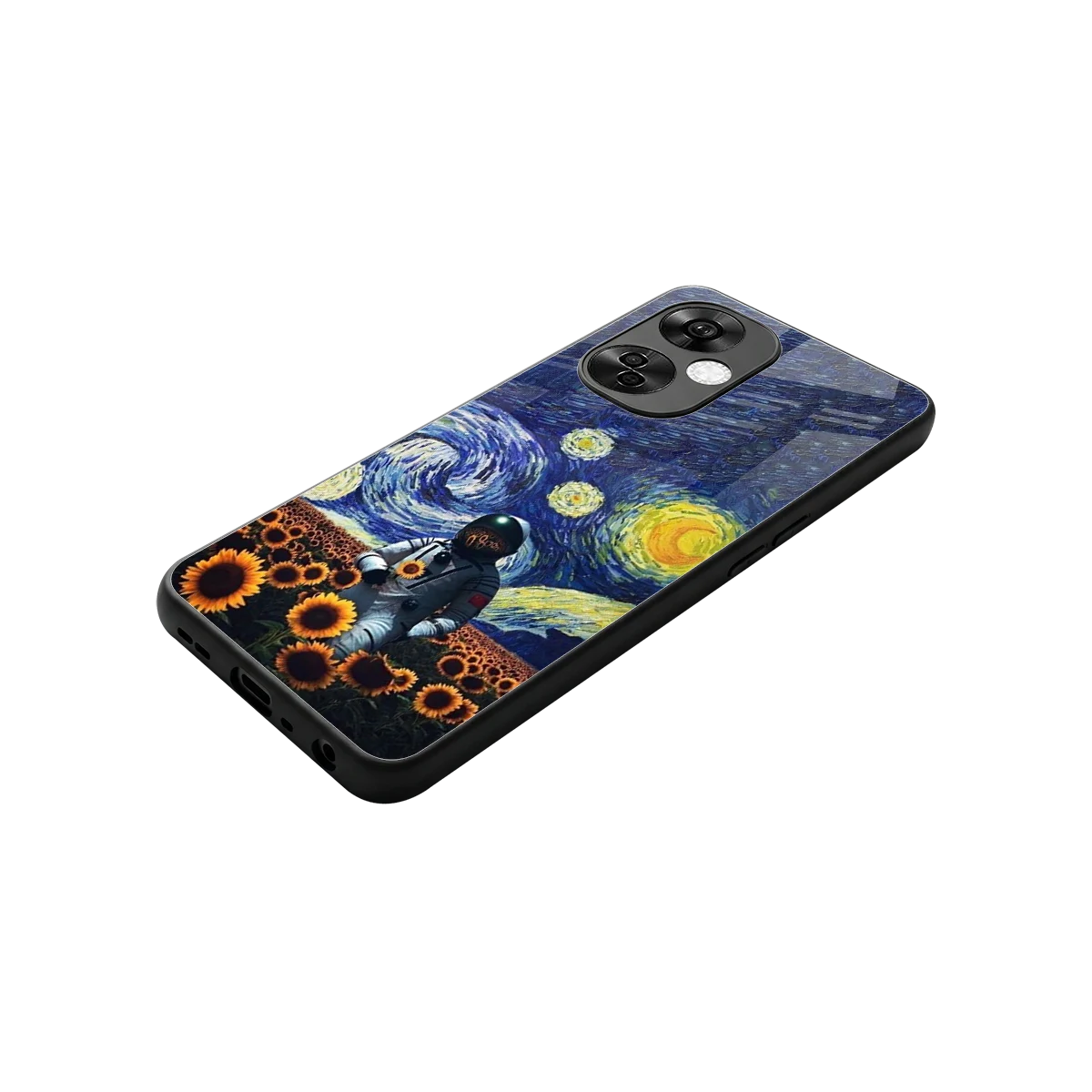 Cosmic Night stylish phone case for oneplus nord ce 3 lite | glossy glass and slim fit
