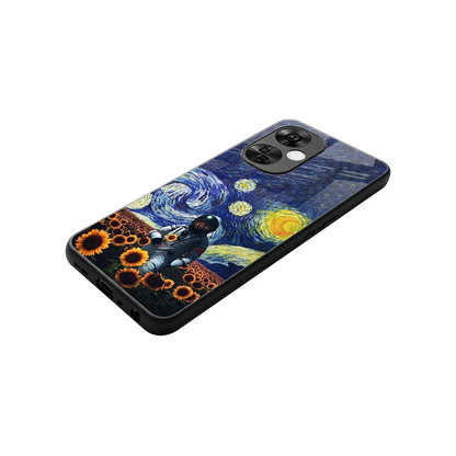 Cosmic Night stylish phone case for oneplus nord ce 3 lite | glossy glass and slim fit