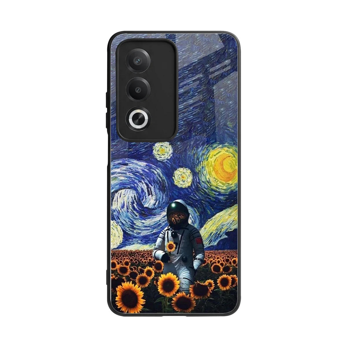 Cosmic Night back phone cover | glass case for oppo a3 pro