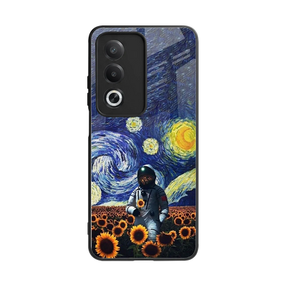 Cosmic Night back phone cover | glass case for oppo a3 pro