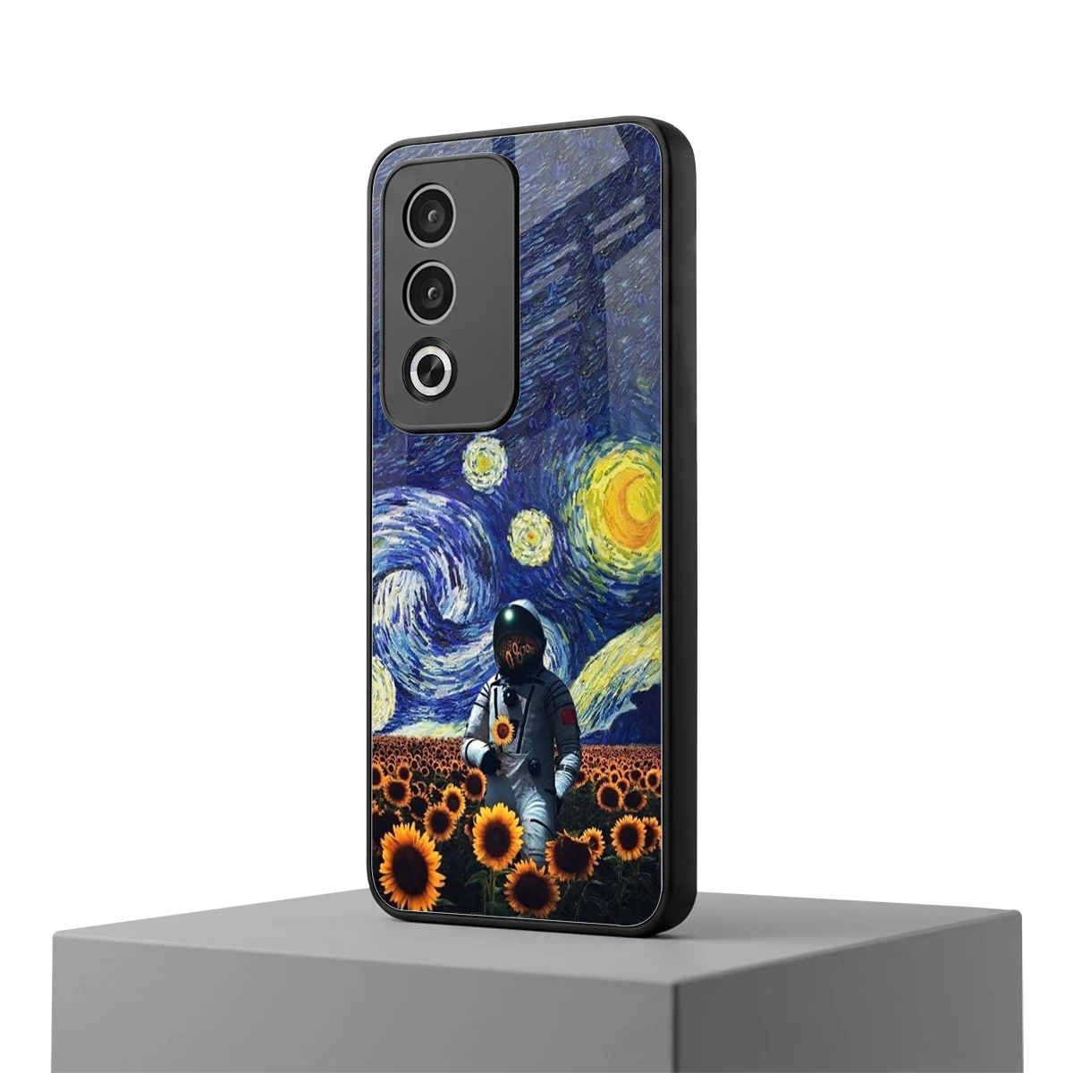 Cosmic Night oppo a3 pro mobile cover | shockproof glass phone case
