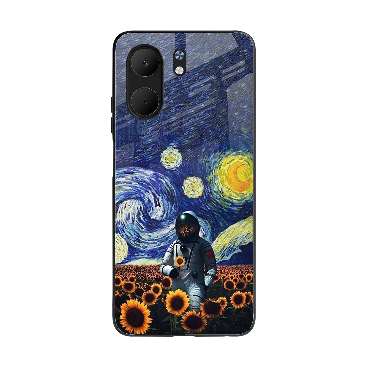 Cosmic Night back phone cover | glass case for oppo a5x 5g