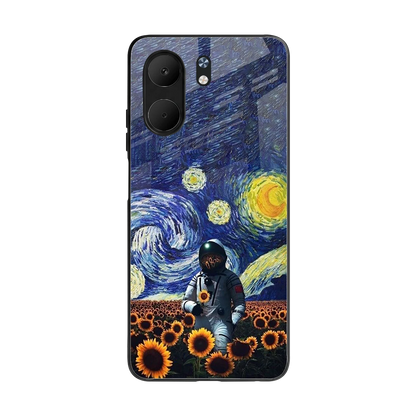 Cosmic Night back phone cover | glass case for oppo a5x 5g