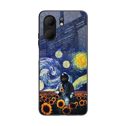 Cosmic Night back phone cover | glass case for oppo a5x 5g