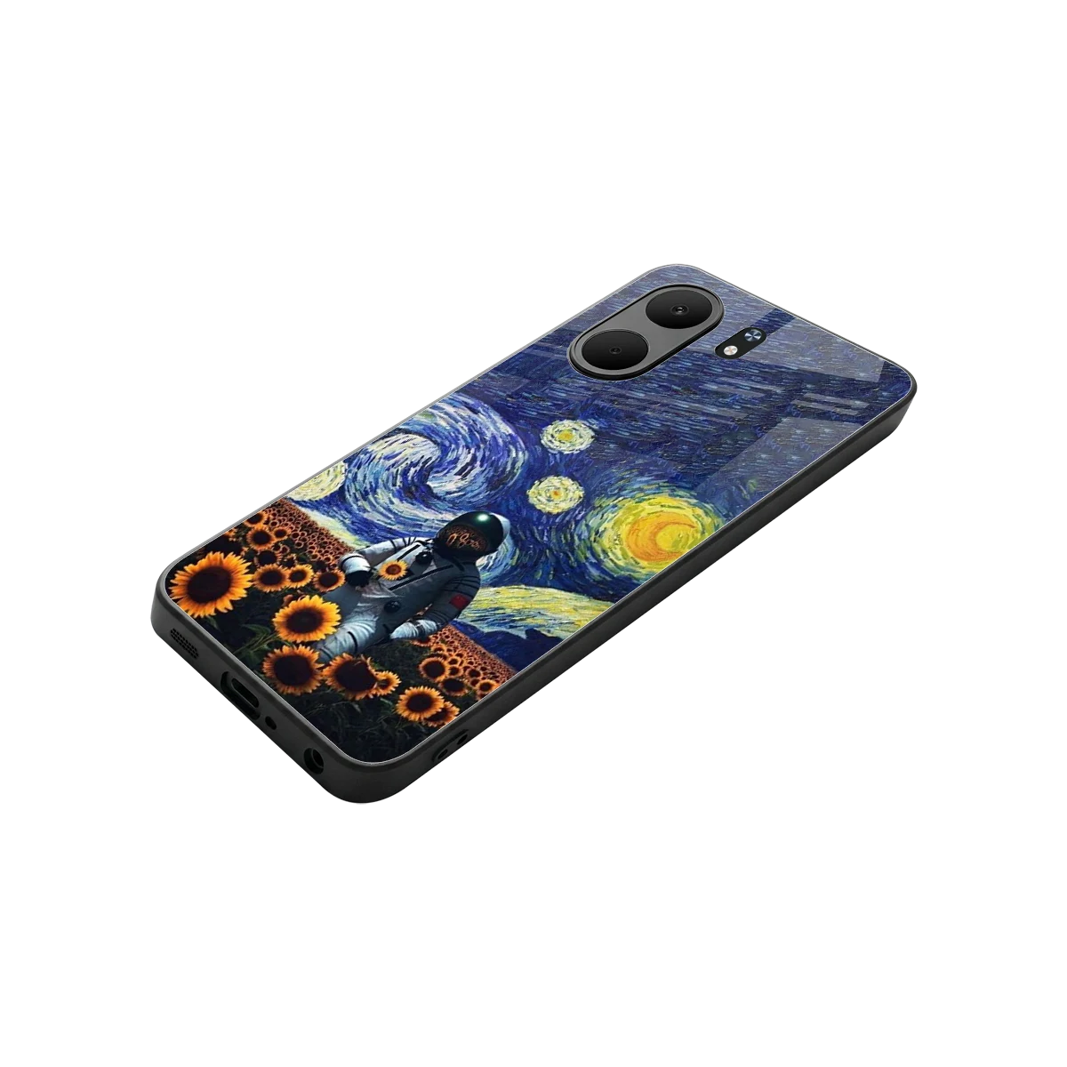 Cosmic Night stylish phone case for oppo a5x 5g | glossy glass and slim fit