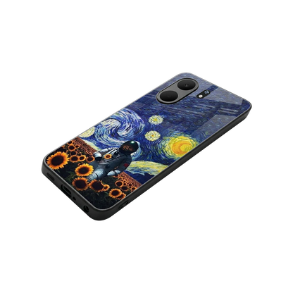 Cosmic Night stylish phone case for oppo a5x 5g | glossy glass and slim fit