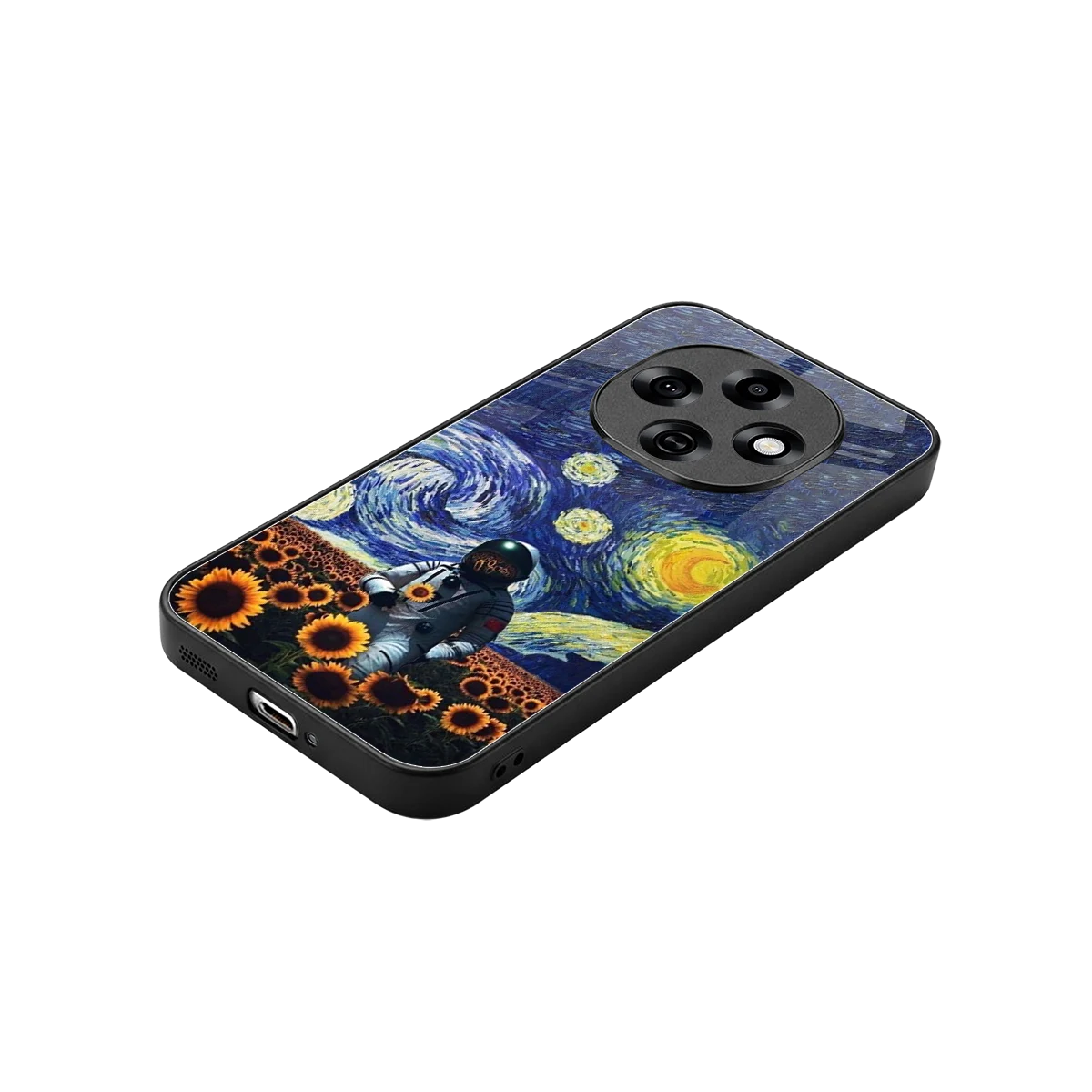 Cosmic Night stylish phone case for oppo f31 pro 5g | glossy glass and slim fit