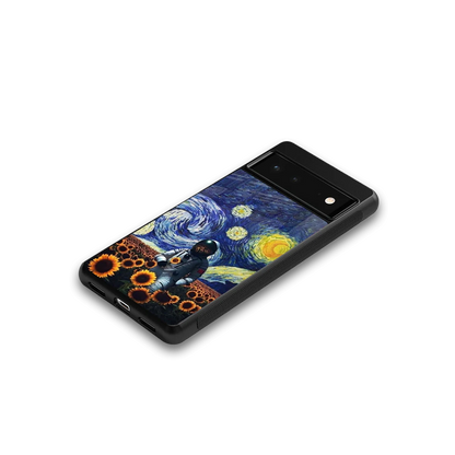 Cosmic Night google pixel 6a mobile cover | shockproof glass phone case