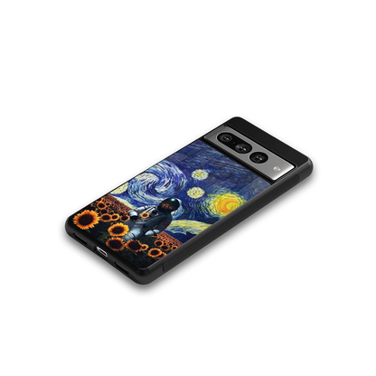 Cosmic Night google pixel 7 pro mobile cover | shockproof glass phone case