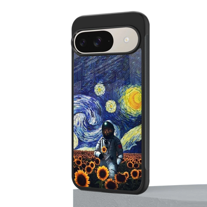 Cosmic Night google pixel 9 mobile cover | shockproof glass phone case