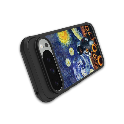 Cosmic Night stylish phone case for google pixel 9 pro | glossy glass and slim fit