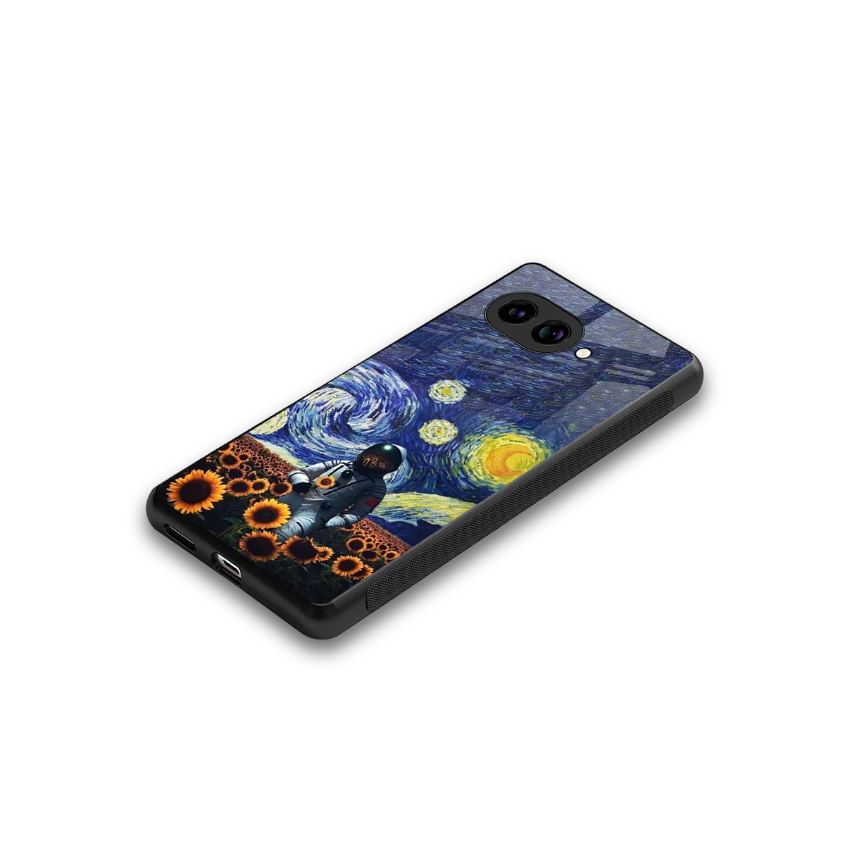 Cosmic Night stylish phone case for google pixel 10a | glossy glass and slim fit