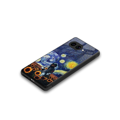 Cosmic Night stylish phone case for google pixel 10a | glossy glass and slim fit