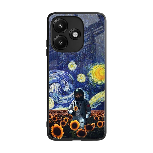 Cosmic Night back phone cover | glass case for redmi 12 5g