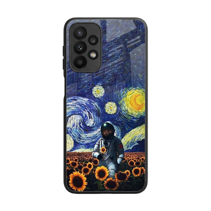 Cosmic Night back phone cover | glass case for samsung galaxy a23