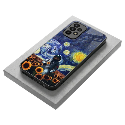 Cosmic Night stylish phone case for samsung galaxy a23 | glossy glass and slim fit
