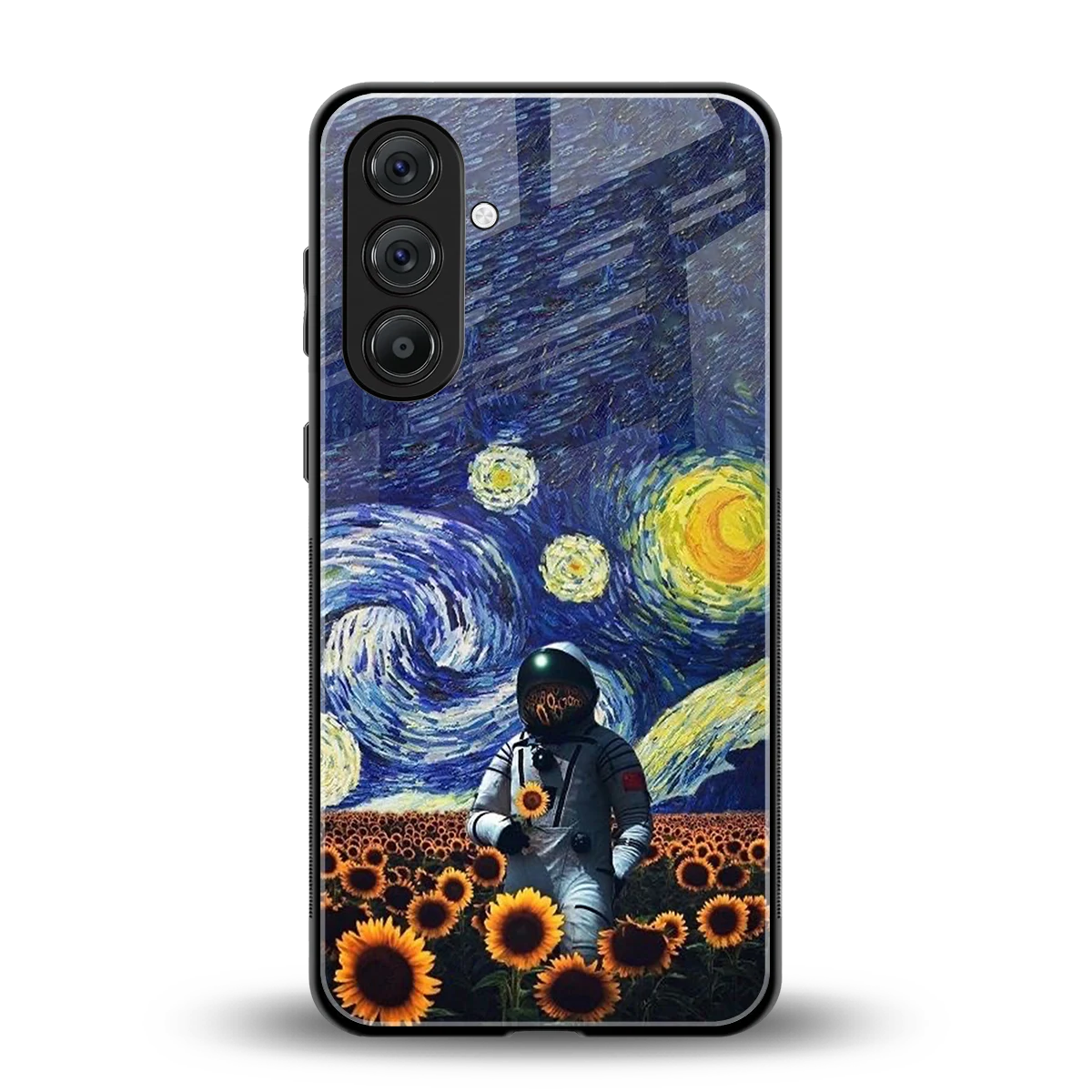 Cosmic Night back phone cover | glass case for samsung galaxy m35 5g