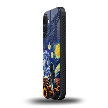 Cosmic Night samsung galaxy m35 5g mobile cover | shockproof glass phone case
