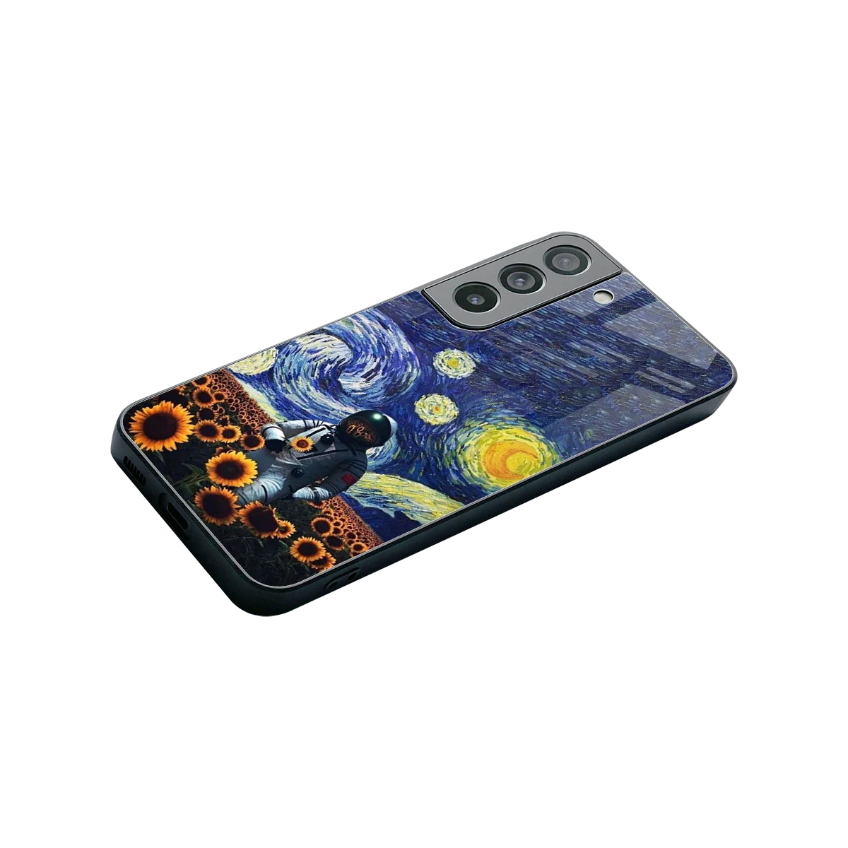 Cosmic Night stylish phone case for samsung galaxy s22 | glossy glass and slim fit
