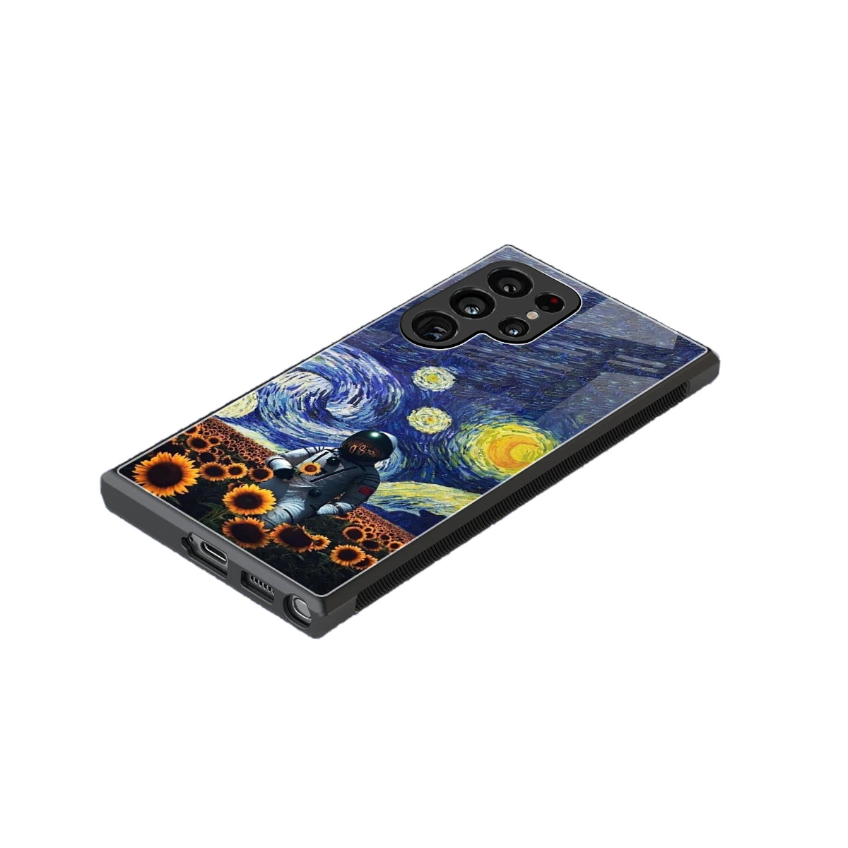 Cosmic Night stylish phone case for samsung galaxy s24 ultra | glossy glass and slim fit