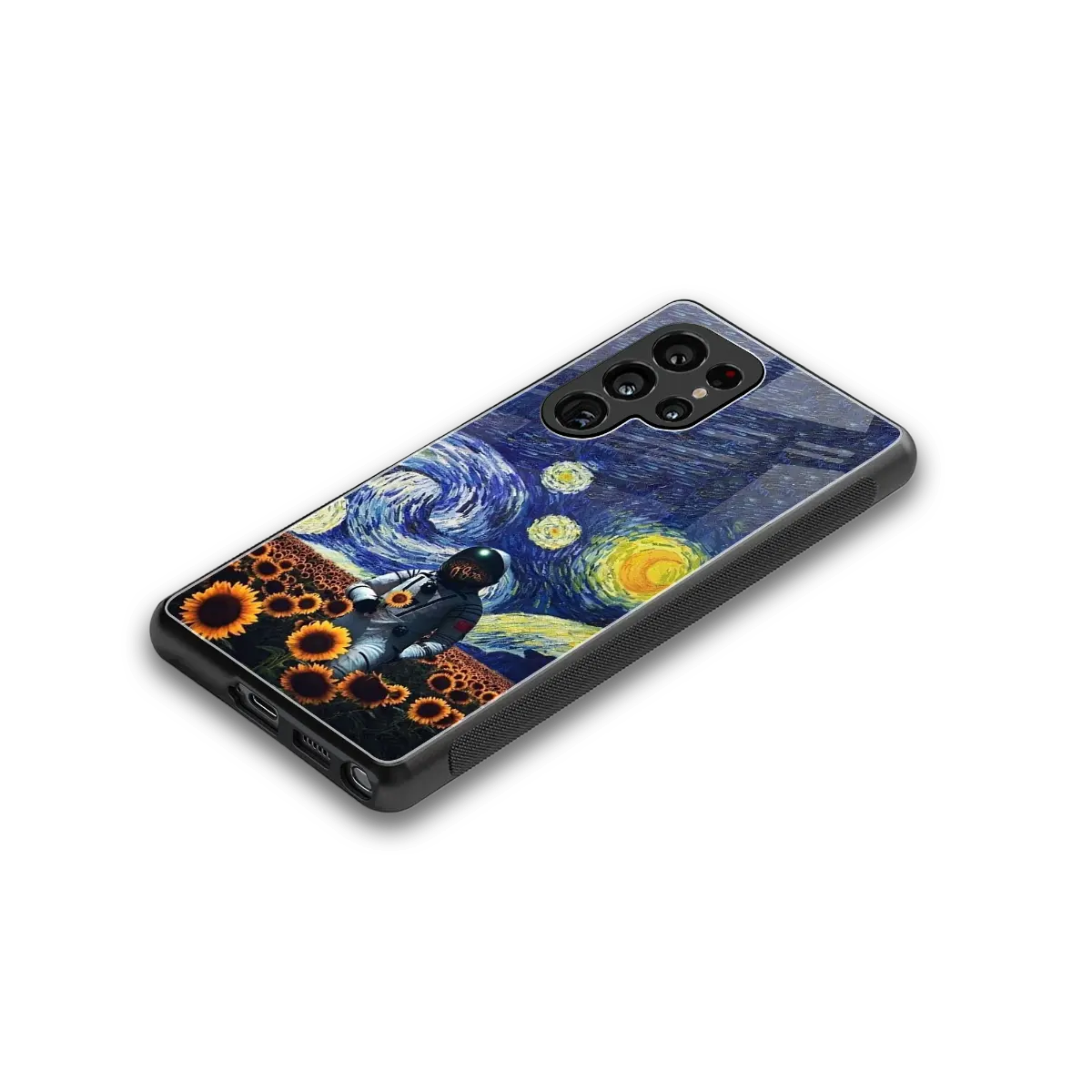 Cosmic Night stylish phone case for samsung galaxy s25 ultra | glossy glass and slim fit