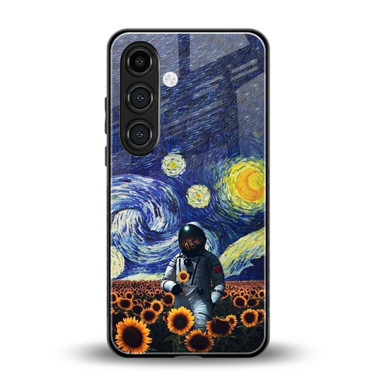 Cosmic Night back phone cover | glass case for samsung galaxy s24