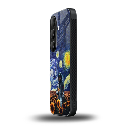 Cosmic Night samsung galaxy s24 mobile cover | shockproof glass phone case
