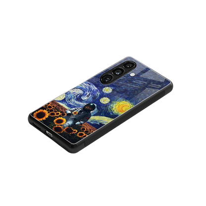Cosmic Night stylish phone case for samsung galaxy s24 | glossy glass and slim fit