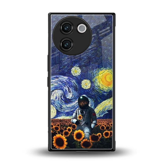 Cosmic Night back phone cover | glass case for vivo v30e
