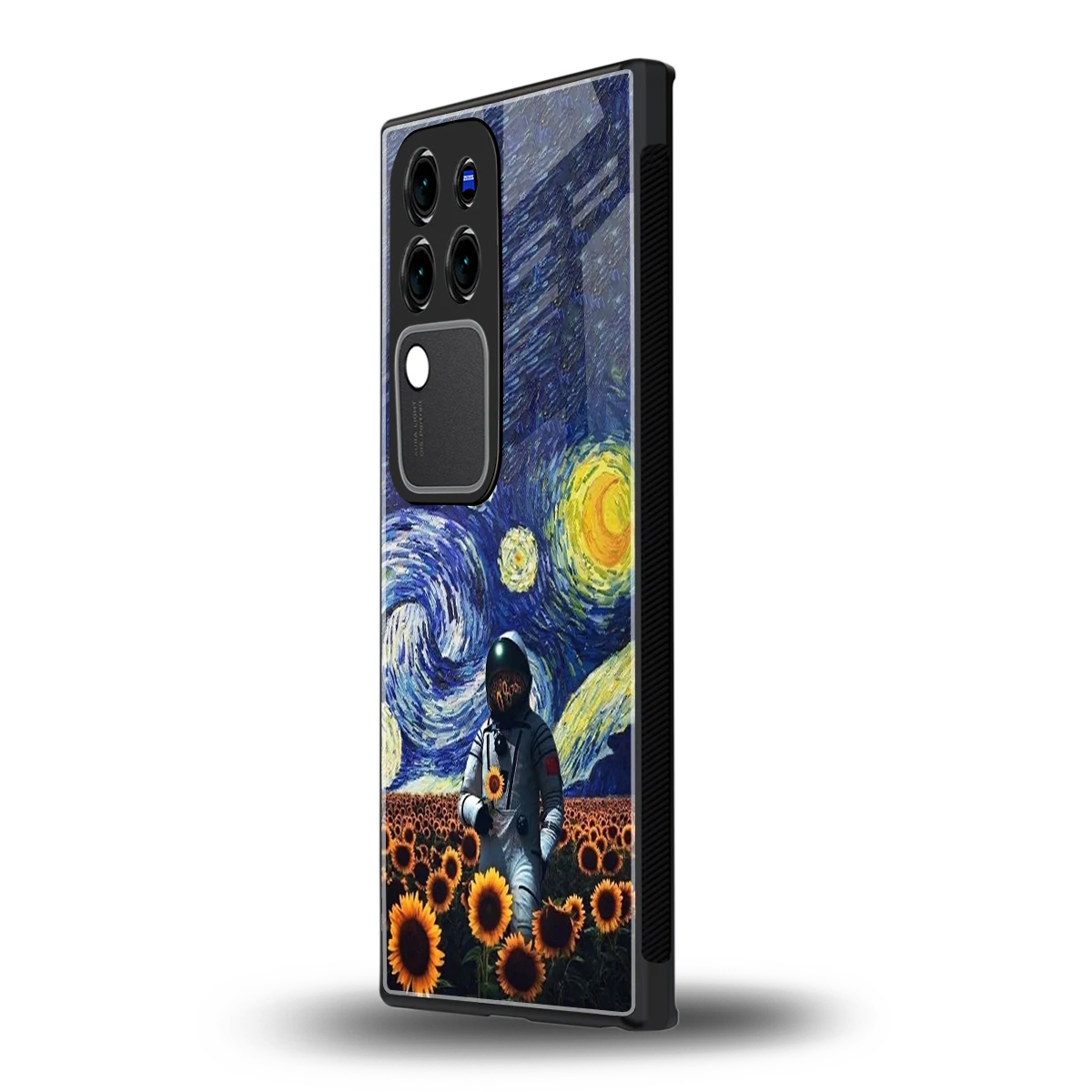 Cosmic Nightvivo v30 pro mobile cover | shockproof glass phone case
