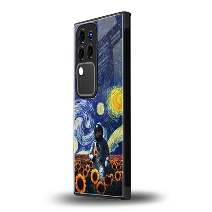 Cosmic Nightvivo v30 pro mobile cover | shockproof glass phone case