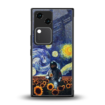 Cosmic Night back phone cover | glass case for vivo v30