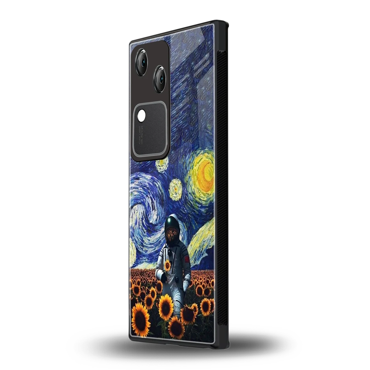 Cosmic Night vivo v30 mobile cover | shockproof glass phone case