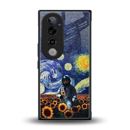 Cosmic Night back phone cover | glass case for vivo v40 pro