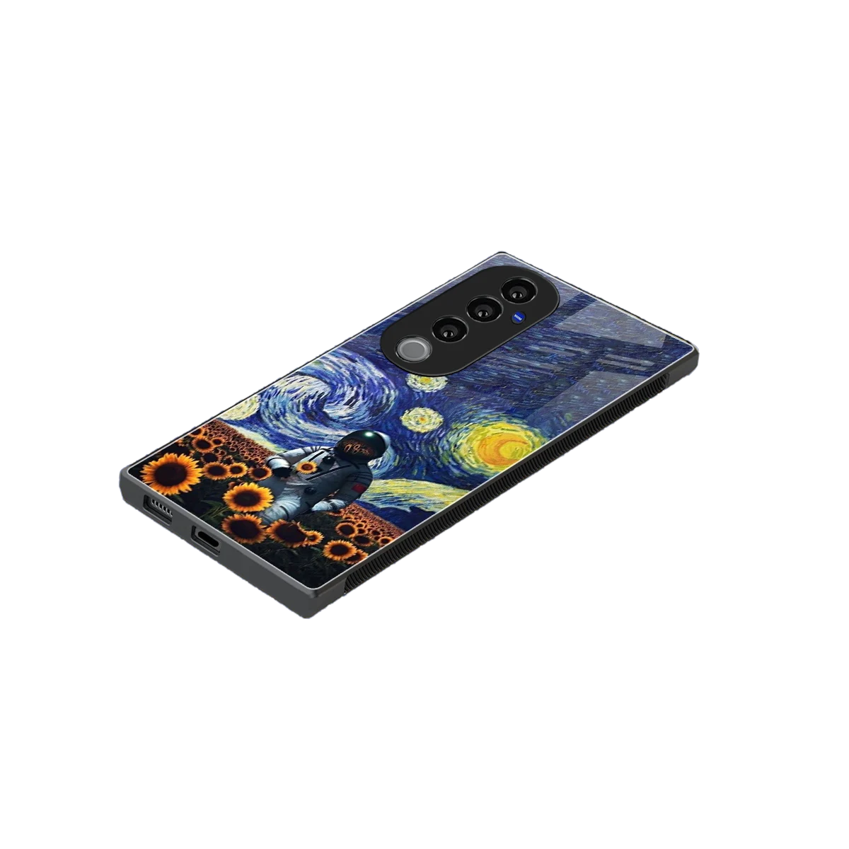 Cosmic Night stylish phone case for vivo v40 pro | glossy glass and slim fit