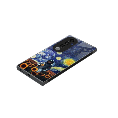 Cosmic Night stylish phone case for vivo v40 pro | glossy glass and slim fit