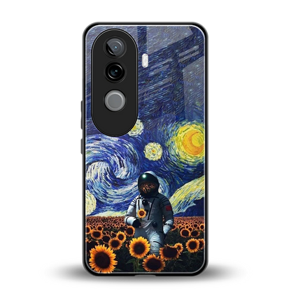 Cosmic Night back phone cover | glass case for vivo v40e