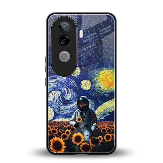 Cosmic Night back phone cover | glass case for vivo v40e