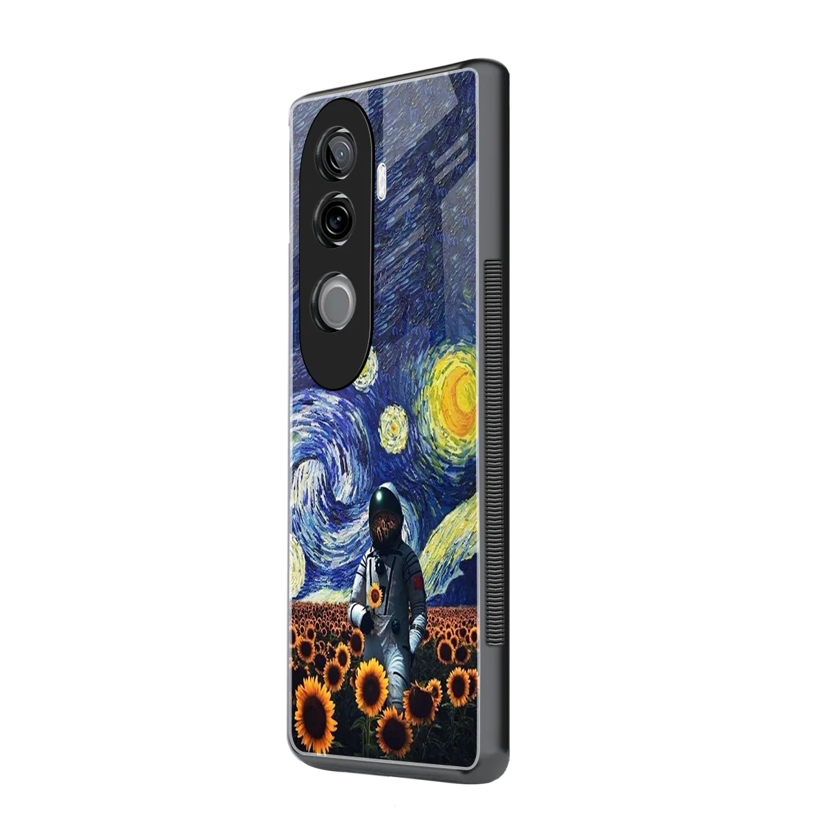 Cosmic Night vivo v40e mobile cover | shockproof glass phone case